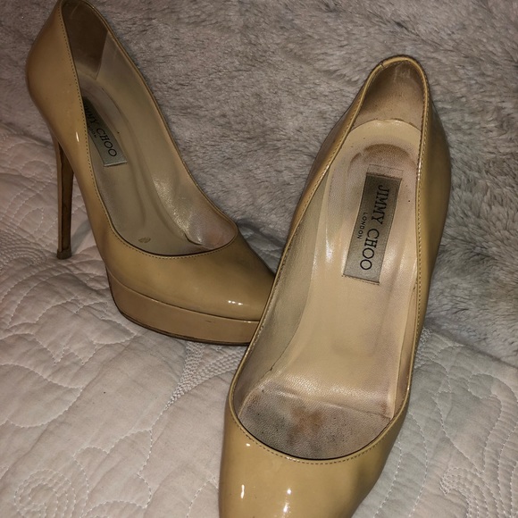 Jimmy Choo Nude Classic Cosmic Pumps - Picture 4 of 8